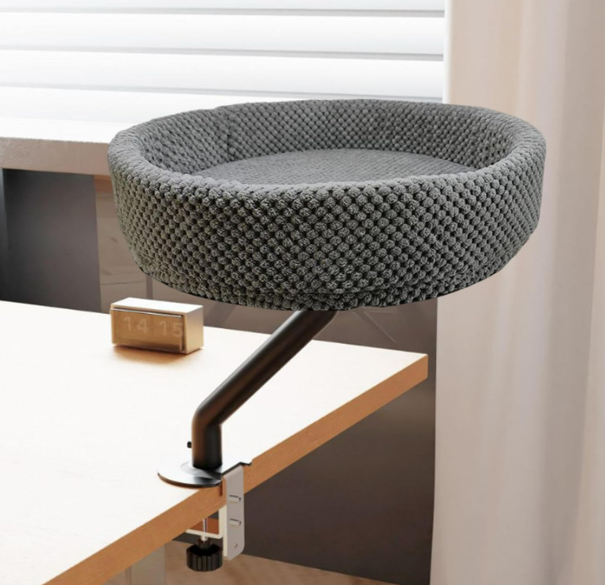 Cama de Gato Ergonómica con abrazadera para Escritorio